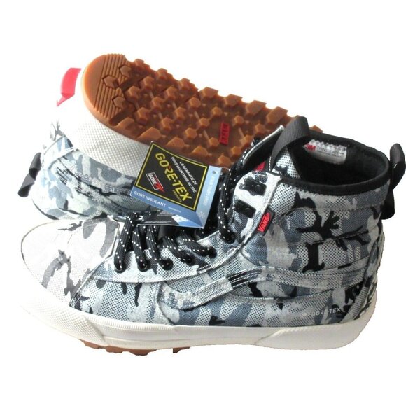 Vans Women's Sk8-Hi Gore-Tex MTE-3 Arctic Camo Cloud Waterproof Boots Sizes NEW - Picture 2 of 6